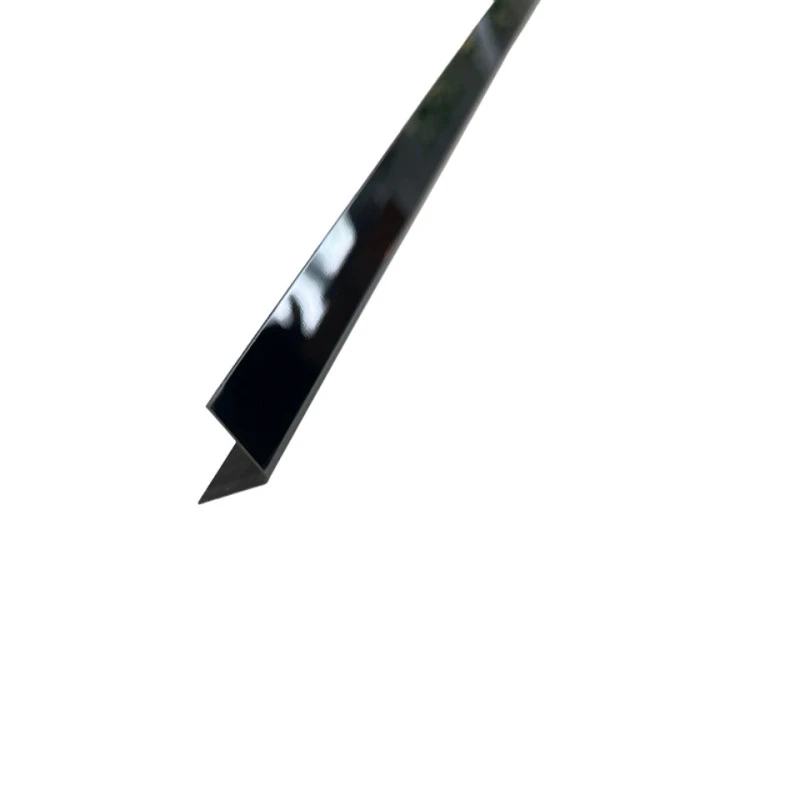 Coltar inox 15x15 mm negru lucios 2700 mm - Profil tip L
