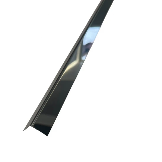 Coltar inox 15x15 mm negru lucios 2700 mm - Profil tip L