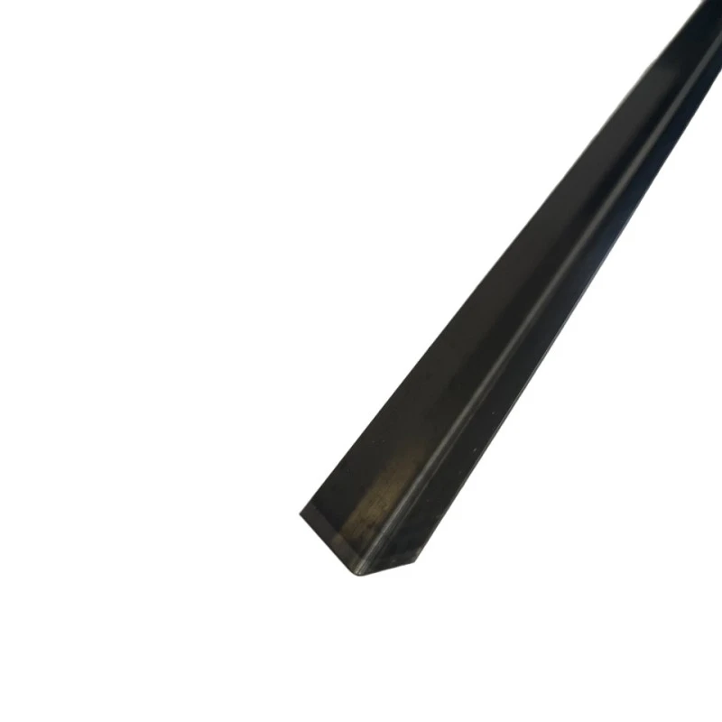 Coltar inox 15x15 mm negru lucios 2700 mm - Profil tip L