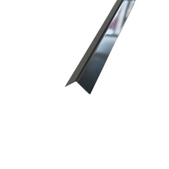 Coltar inox 15x15 mm negru lucios 2700 mm - Profil tip L