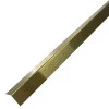 Coltar inox 15x15 mm auriu brush 2700 mm - Profil tip L