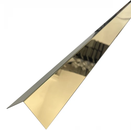 Coltar inox 50x50 mm auriu lucios 2700 mm - Profil tip L