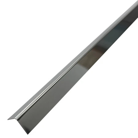Coltar inox 15x15 mm crom lucios 2700 mm - Profil tip L