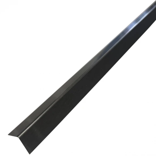 Coltar inox 15x15 mm negru brush 2700 mm - Profil tip L