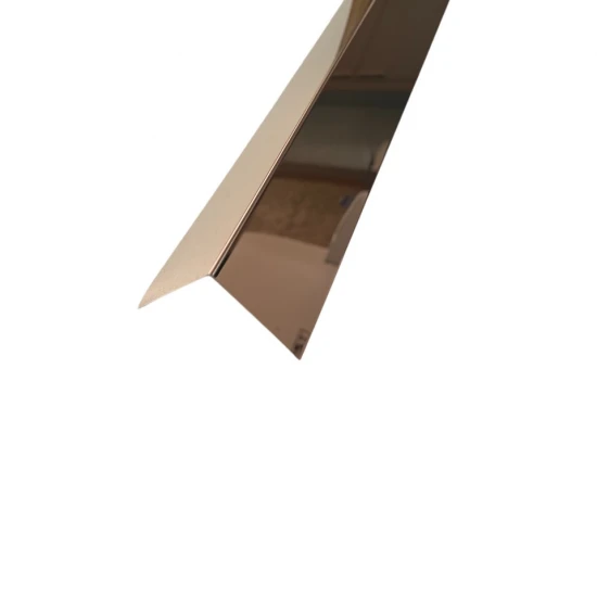 Coltar inox 50x50 mm cupru lucios 2700 mm - Profil tip L