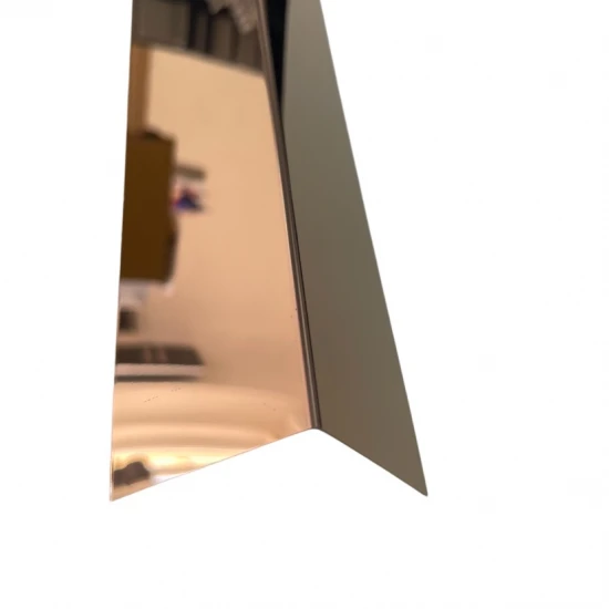 Coltar inox 50x50 mm cupru lucios 2700 mm - Profil tip L