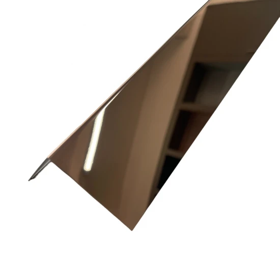 Coltar inox 50x50 mm cupru lucios 2700 mm - Profil tip L