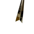 Coltar inox 15x15 mm auriu lucios 2700 mm - Profil tip L