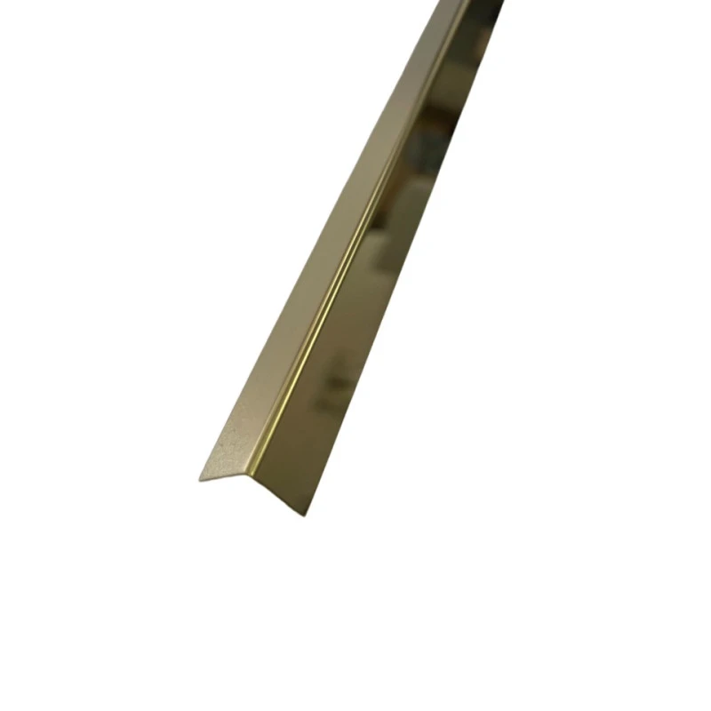 Coltar inox 15x15 mm auriu lucios 2700 mm - Profil tip L