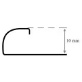 Profil colt exterior rotund inox auriu periat / mat 10 mm x 2700 mm