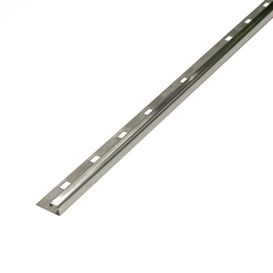 Profil inox colt exterior rotunjit 10x2700 mm gresie si faianta, crom brush