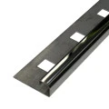 Profil inox colt exterior rotunjit 10x2700 mm gresie si faianta, crom oglinda