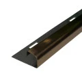 Profil inox colt exterior rotunjit 10x2700 mm gresie si faianta, cupru brush