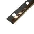 Profil inox colt exterior rotunjit 10x2700 mm gresie si faianta, cupru brush