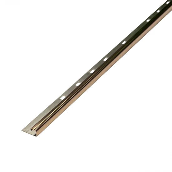 Profil inox colt exterior rotunjit 10x2700 mm gresie si faianta, cupru oglinda