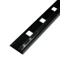 Profil inox colt exterior rotunjit 10x2700 mm gresie si faianta, negru brush