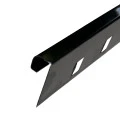 Profil inox colt exterior rotunjit 10x2700 mm gresie si faianta, negru brush