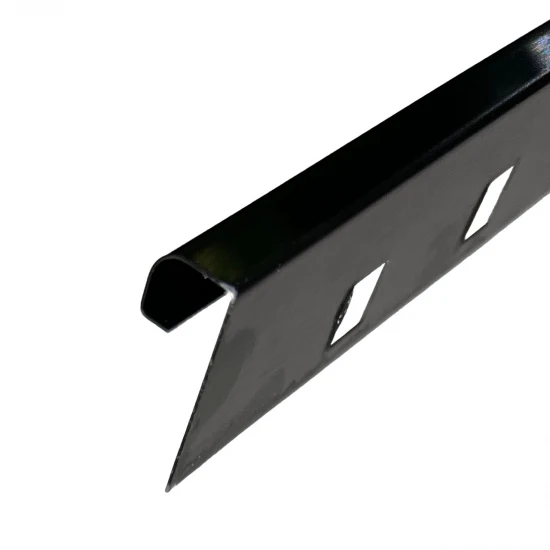 Profil inox colt exterior rotunjit 10x2700 mm gresie si faianta, negru brush