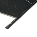 Profil inox colt exterior rotunjit 10x2700 mm gresie si faianta, negru oglinda