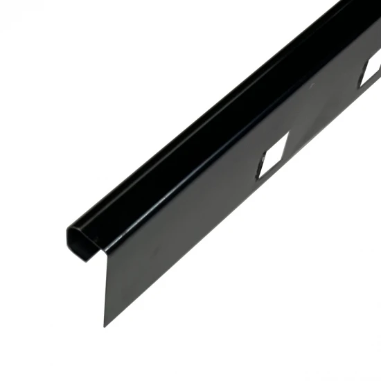 Profil inox colt exterior rotunjit 10x2700 mm gresie si faianta, negru oglinda