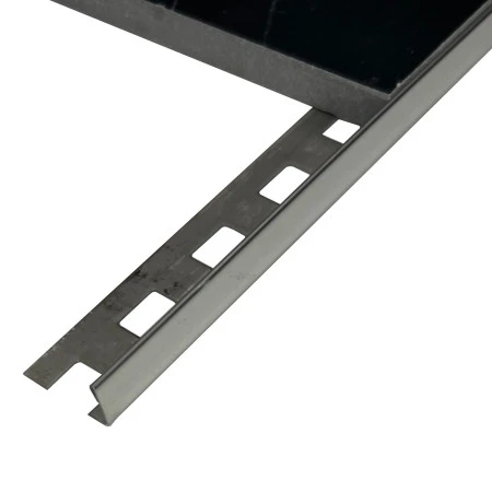 Profil terminatie gresie faianta, drept, 10 mm, inox, crom oglinda