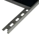 Profil terminatie gresie faianta, drept, 10 mm, inox, crom oglinda