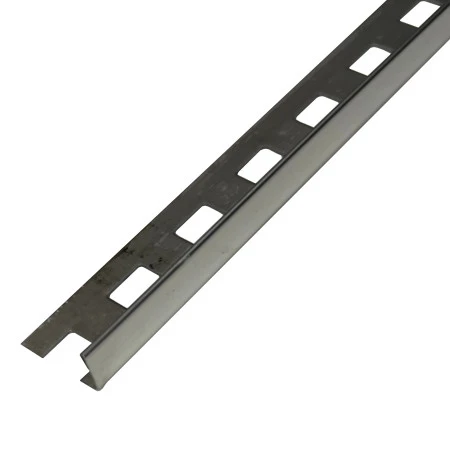 Profil terminatie gresie faianta, drept, 10 mm, inox, crom oglinda