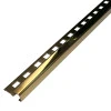 Profil colt exterior patrat 12 x 12 mm gresie si faianta auriu oglinda