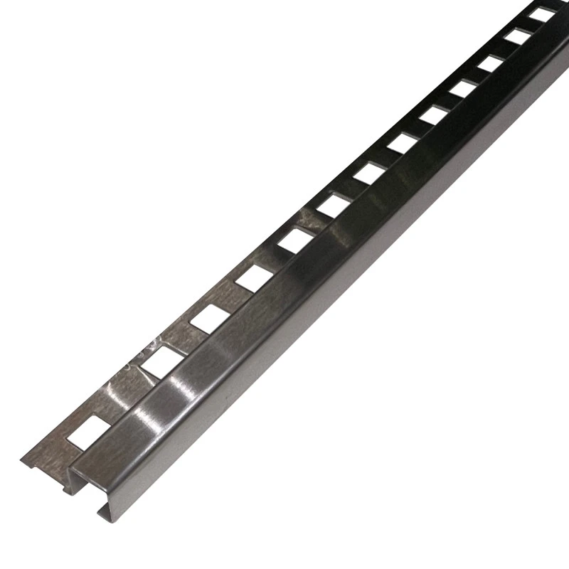 Profil colt exterior gresie si faianta inox crom periat 12 x 12 mm