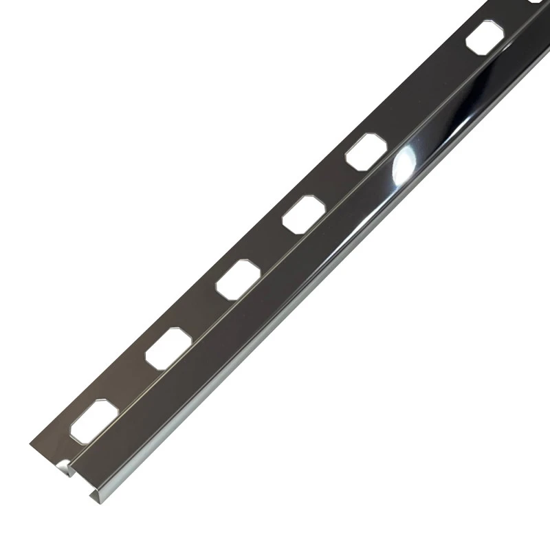 Profil gresie/faianta colt exterior patrat 12 x 12 mm crom oglinda