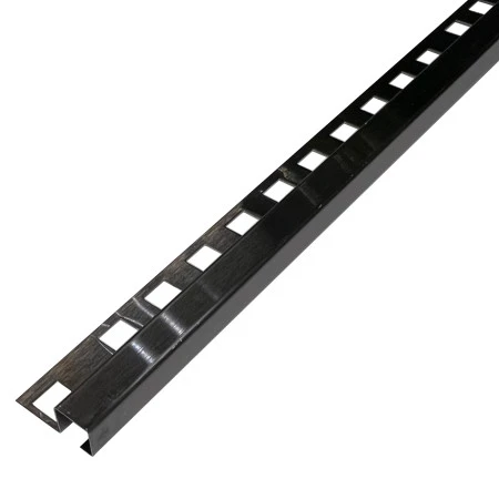 Profil colt exterior 12 x 12 mm gresie faianta negru periat