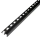 Profil de colt exterior gresie faianta 12 x 12 mm negru oglinda