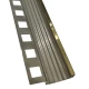 Profil inox, terminatie trepte gresie, 10x30 mm, auriu brush, antiderapant