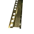 Profil inox, terminatie treapta gresie 10x30 mm, auriu oglinda, antiderapant
