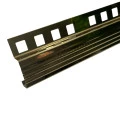 Profil inox, terminatie treapta gresie 10x30 mm, auriu oglinda, antiderapant