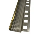 Profil inox, terminatie treapta gresie 10x30 mm, auriu oglinda, antiderapant