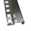 Profil inox, terminatie treapta gresie, 10x30 mm, Crom Brush, Antiderapant