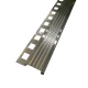 Profil inox, terminatie treapta gresie, 10x30 mm, Crom Brush, Antiderapant