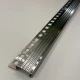 Profil inox, terminatie treapta gresie, 10x30 mm, Crom Brush, Antiderapant