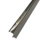 Profil terminatie treapta gresie, inox, 10x30 mm, crom oglinda, antiderapant