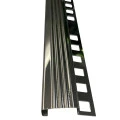 Profil terminatie treapta gresie, inox, 10x30 mm, crom oglinda, antiderapant