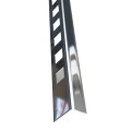 Profil terminatie gresie faianta, drept, 10 mm, inox, crom oglinda