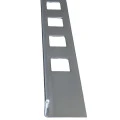 Profil terminatie gresie faianta, drept, 10 mm, inox, crom oglinda