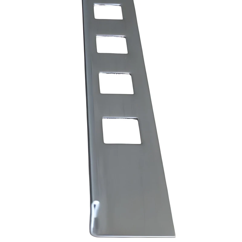Profil terminatie gresie faianta, drept, 10 mm, inox, crom oglinda