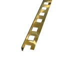 Profil terminație gresie și faianță, drept, 10 mm, inox auriu brush