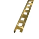 Profil terminație gresie și faianță, drept, 10 mm, inox auriu brush