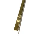 Profil terminație gresie și faianță, drept, 10 mm, inox auriu brush