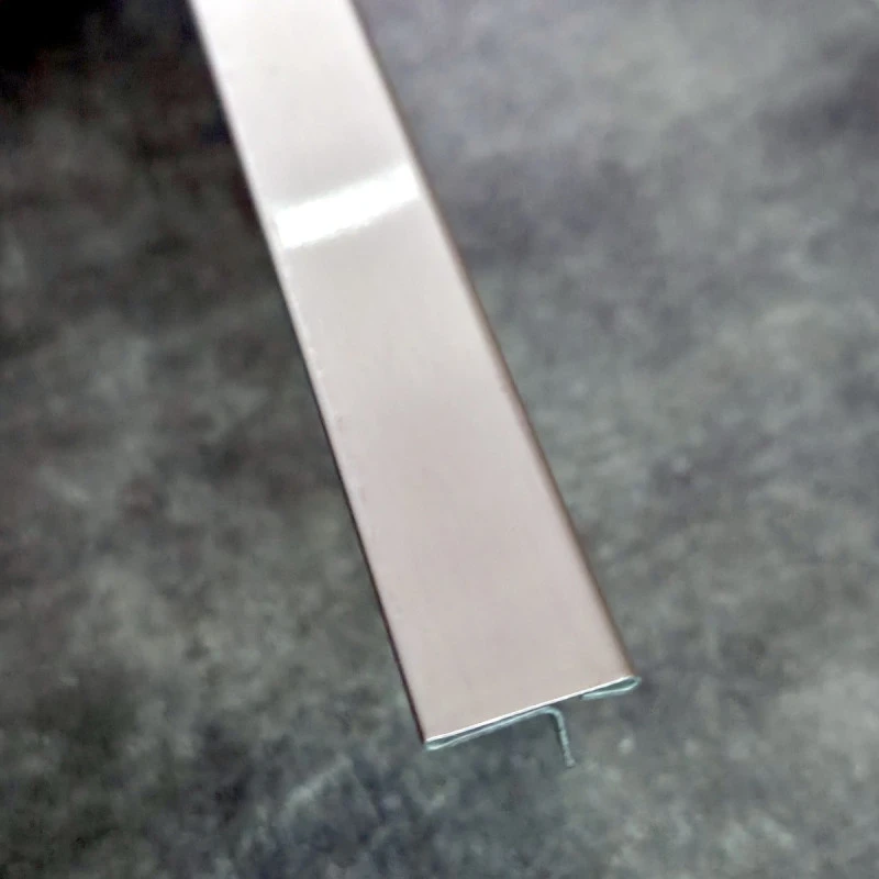 Profil trecere T inox 15x9x2700 mm crom mat / periat - la nivel