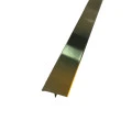 Profil trecere T inox 30x9x2700 mm auriu mat / periat - la nivel