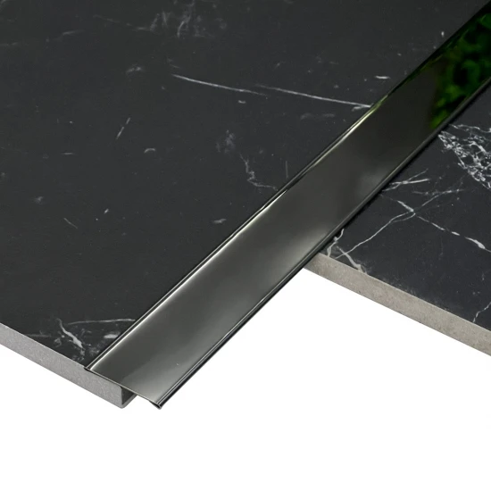 Profil trecere T inox 30x9x2700 mm negru lucios